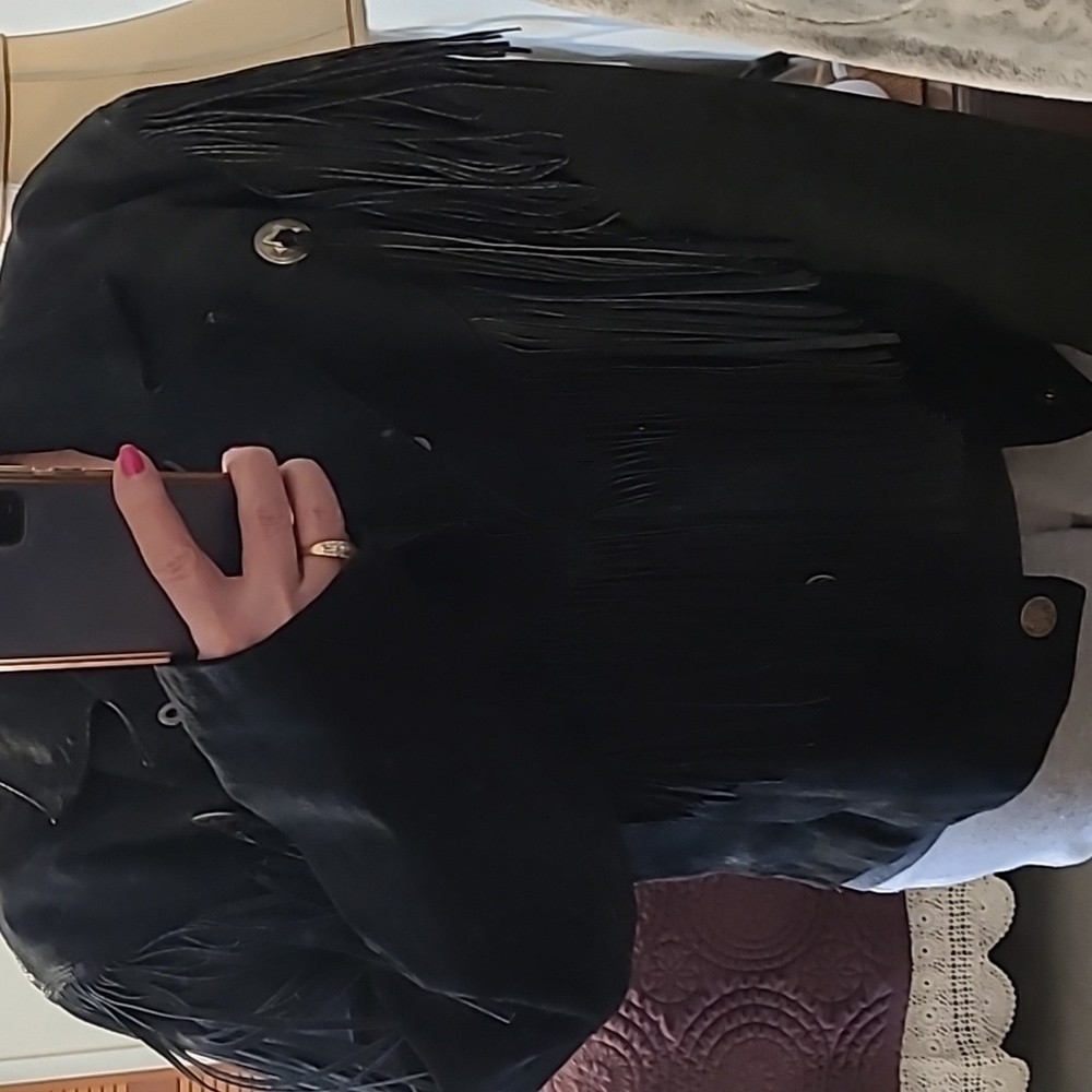 Suede Fringed Jacket - Picture 11 of 11